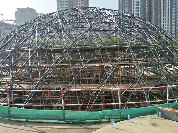 铁岭球形网架钢结构施工